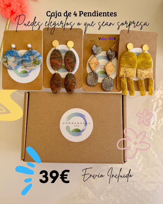 Caja de 4 Pendientes